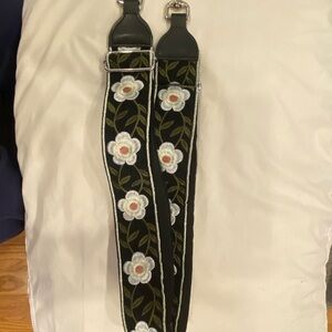 Floral Embroidered Guitar/Purse Strap